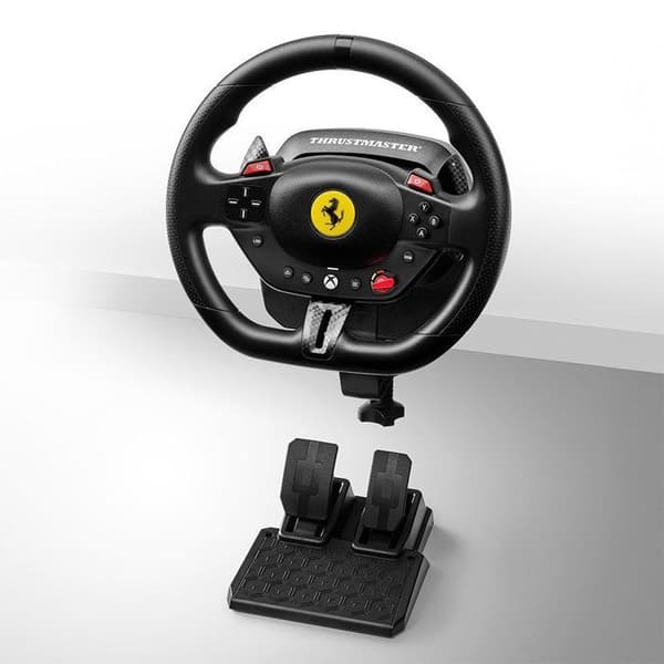 Ratt + pedaler - THRUSTMASTER - T98 Ferrari 296 GTS - För XBOX och PC - Svart