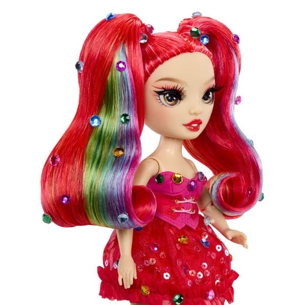 Rainbow High - Be Dazzling Modedocka - Vivienne Red - 28 cm - Gnistrande ädelstenar och accessoarer ingår