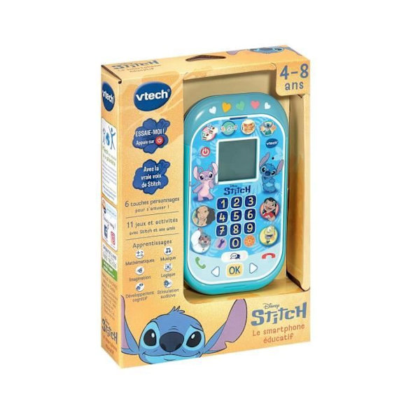 VTECH - STITCH - DEN UTBILDNINGSBARA SMARTPHONE:EN - Blå