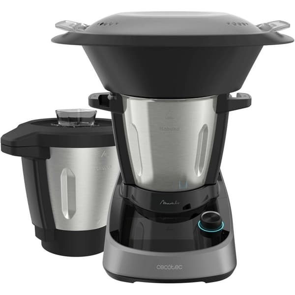 Cecotec Mambo Touch köksrobot med Wi-Fi, 5” TFT, 37 program och Habana-skål, 1600 W Svart
