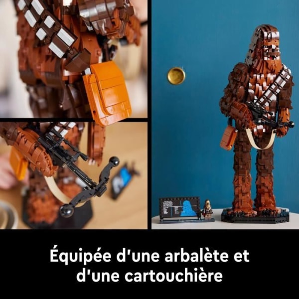 LEGO Star Wars 75371 Chewbacca, Return of the Jedi Model Kit för vuxna, Wookiee-minifigurer med armborst