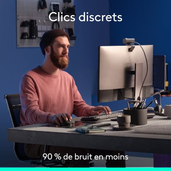 Mus - Trådlös - Logitech - MX Master 3S - Bluetooth-utgåva - Grafit