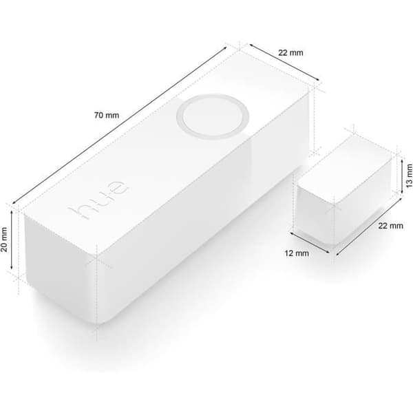 Kontaktsensor - Philips Hue - Säker - Enkel installation - Appstyrning - Vit