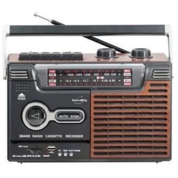 AM FM RADIO K7 SPELARE - INOVALLEY - RK10N