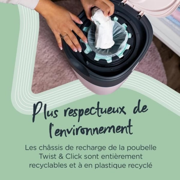 TOMMEE TIPPEE Twist & click blöjfack Vit FFP