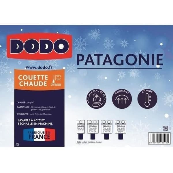 DODO Patagonia Varmt täcke - 220 x 240 cm