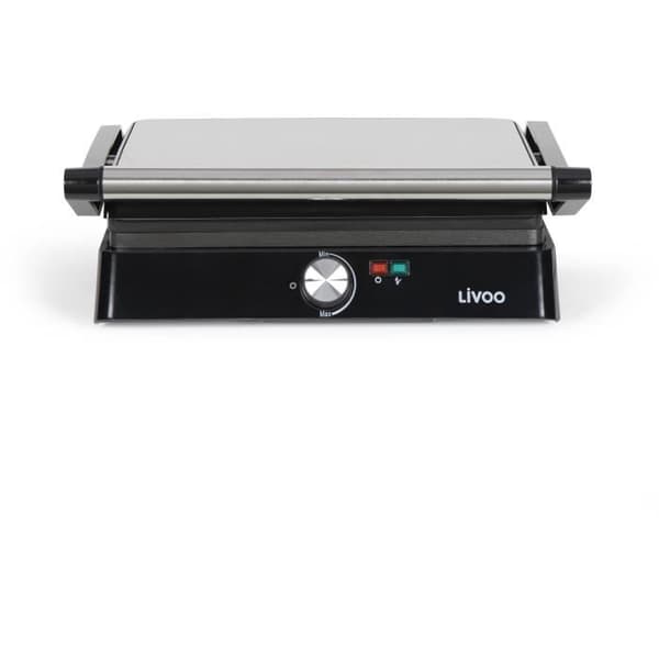 Kött- och paninigrill - LIVOO - DOC223 - 2200W - 2 plattor - Non-stick - Grillyta 29 x 23 cm - Kontrollampor