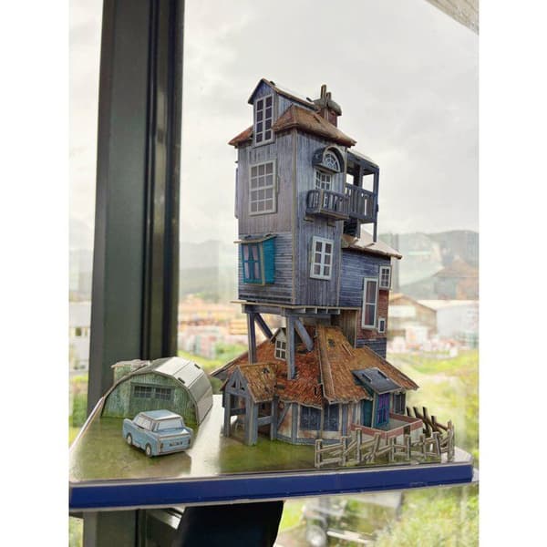 3D-pussel - Grävhålan, Weasleys hus - EXPLORA - 540309 - Harry Potter-licens - Ålder 8+