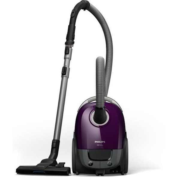 Dammsugare i påsar - PHILIPS - XD3100/06 - 900 W - 79 dB - Lila