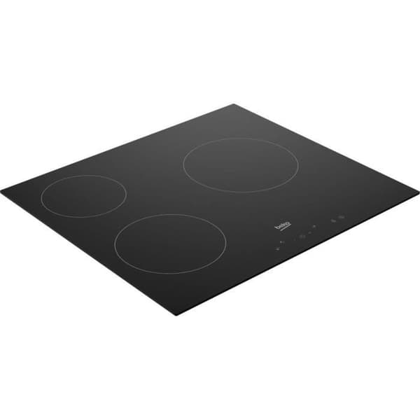 Glaskeramikhäll - BEKO - 3 brännare - 60 cm - HIC63400