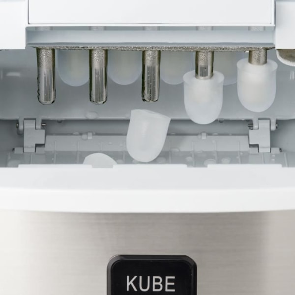 H.KoeNIG Kube Ice Maker - KB15 - 3,3 L - 3 isbitarstorlekar - Grå
