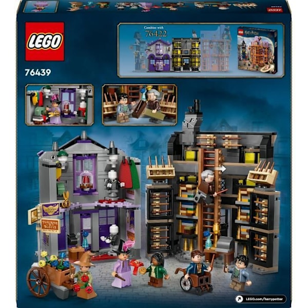 LEGO Harry Potter 76439 Ollivander och Madame Guipure, färdig att bära för trollkarlar och trollkarlar