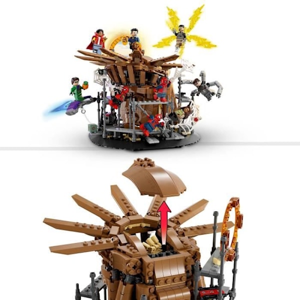 LEGO Marvel 76261 Spider-Man's Final Battle: No Way Home, Toy with 3 Peter Parkers, Green Goblin, Electro