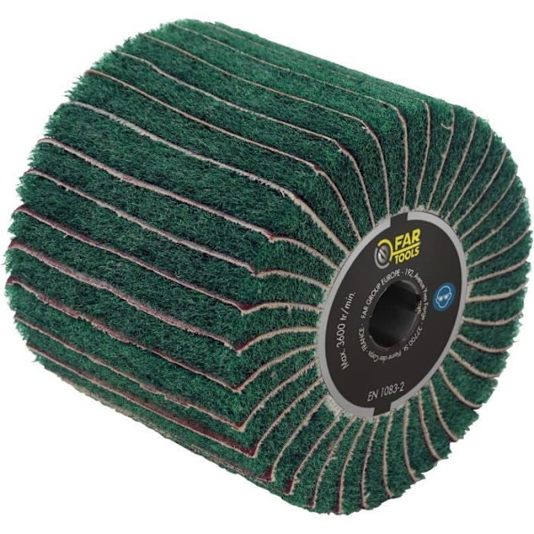 FARTOOLS Syntetfiberborste och slipande blad Ø120mm / L100mm