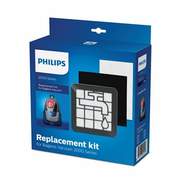 2000 -års påslösa dammsugarfilterbytesats - PHILIPS XV1220 / 01