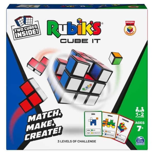 Rubik's Cube - Speed ??Game - Rubik's Cube It - 54 kort ingår - 1 A 2 spelare - 7 år gamla