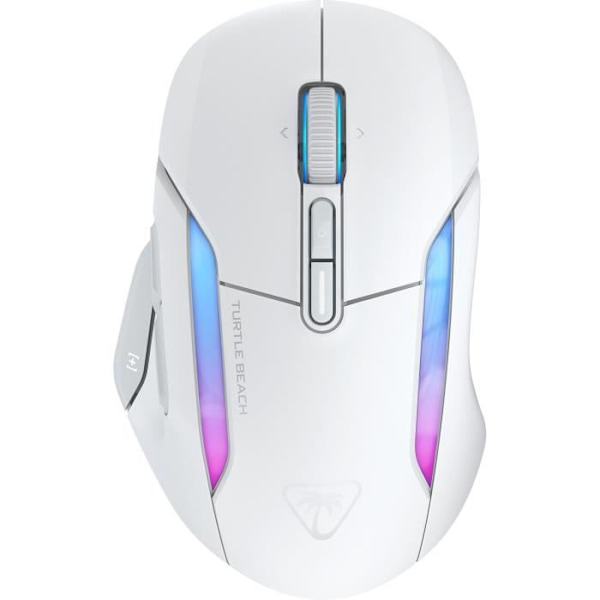 Trådlös spelmus - Turtle Beach Kone II Air - Ergonomisk - Vit, Bluetooth, 26 000 DPI, 4D-hjul