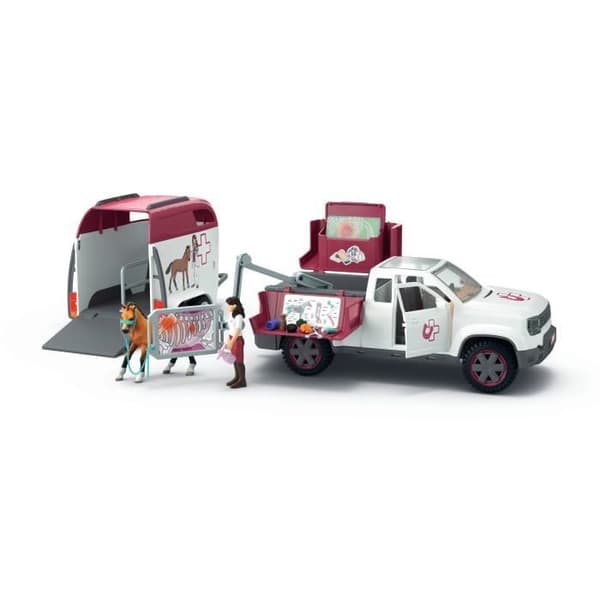 Mobilt veterinärset med släp, SCHLEICH 42704 Hästklubb