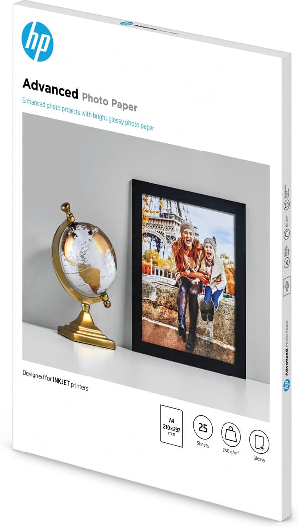 HP Q5456A fotopapper - 25 A4-ark - Förpackning med 1 - glans