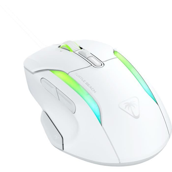 Trådlös spelmus - Turtle Beach Kone II Air - Ergonomisk - Vit, Bluetooth, 26 000 DPI, 4D-hjul