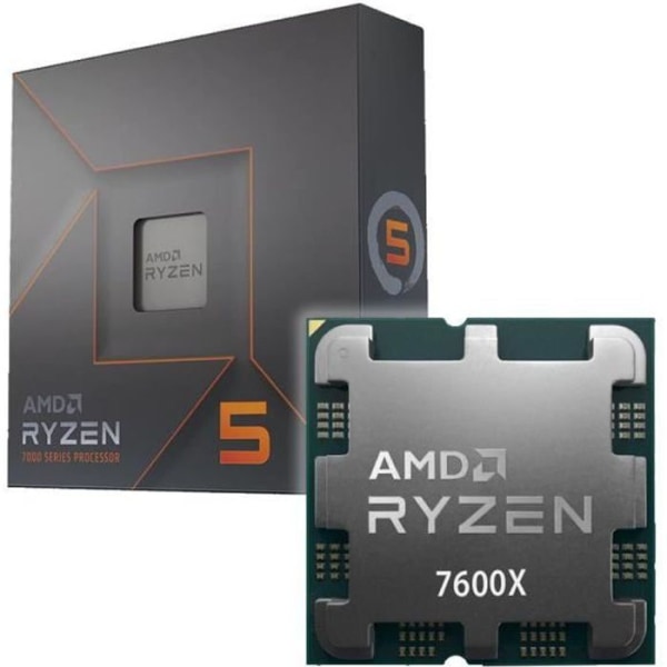 Processor - AMD - Ryzen 5 7600X - Socket AM5 - 4.5 GHz