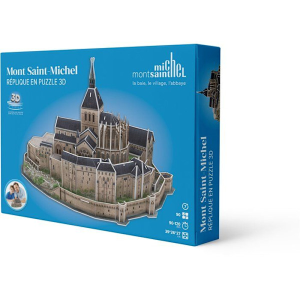 3D-pussel - MEGABLEU - Mont Saint Michel - 125 bitar - Ålder 7+