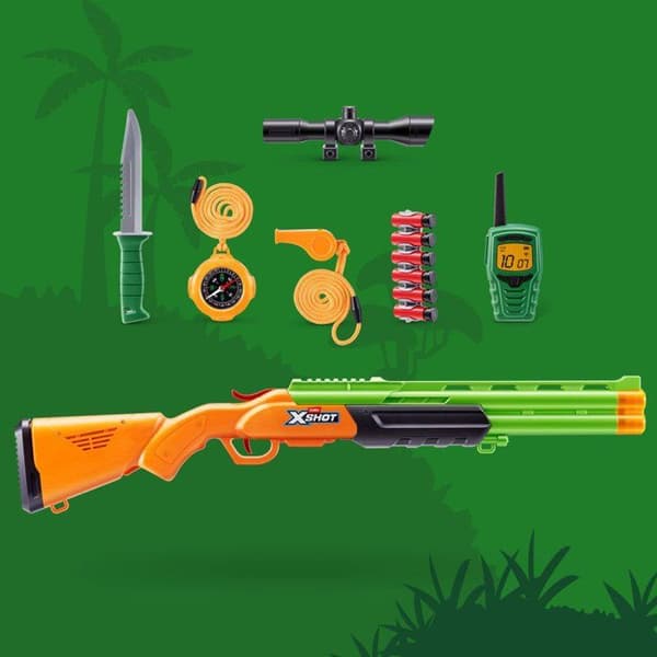 Pumphagelgevär - ZURU XSHOT - Rollspelshagelgevär Big Hunter - Ålder 5+