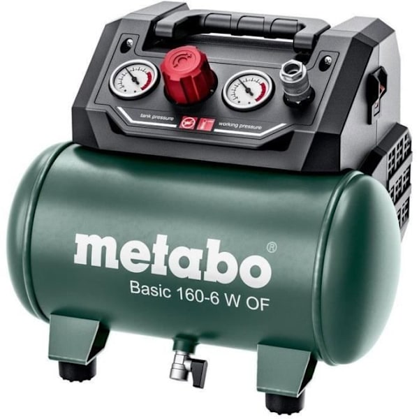 Kompressor - METABO - Basic 160-6 W OF - Universal snabbkoppling