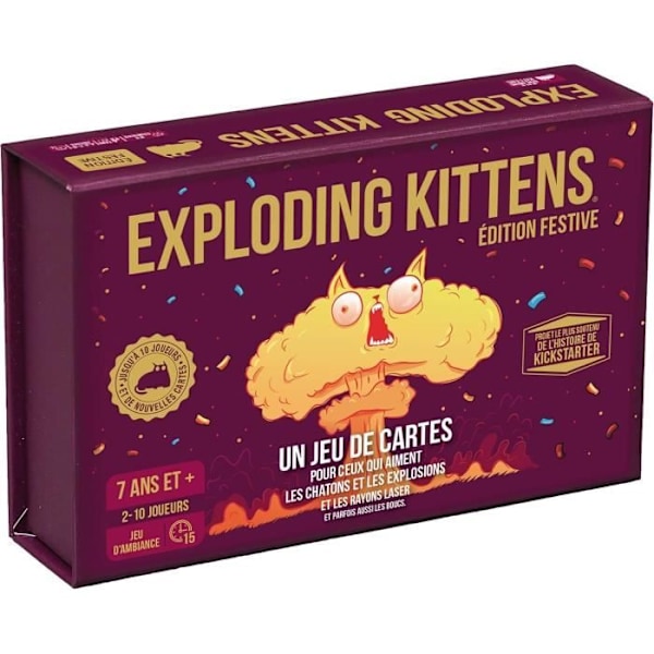 Festspel - ASMODEE - Exploding Kittens: Festive Edition - För vuxna - Längd 15 min