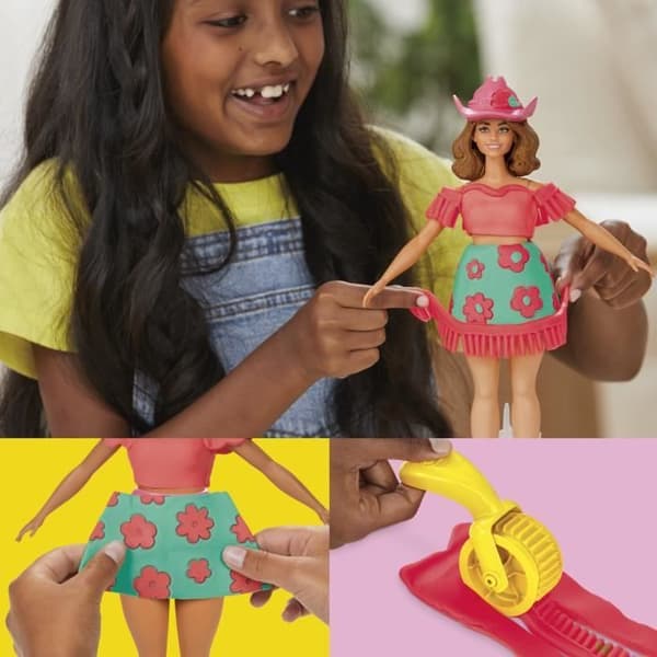 Play-Doh Barbie Blommor och Fransar Modellera Set