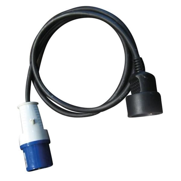 CEE 17 manlig adapter - Schuko hona med sladd - 200 V - 16 A