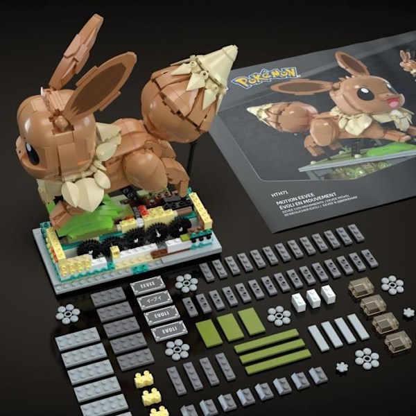 MEGA-Pokémon-Eevee i Motion-Building-låda 1 381 stycken HTH71