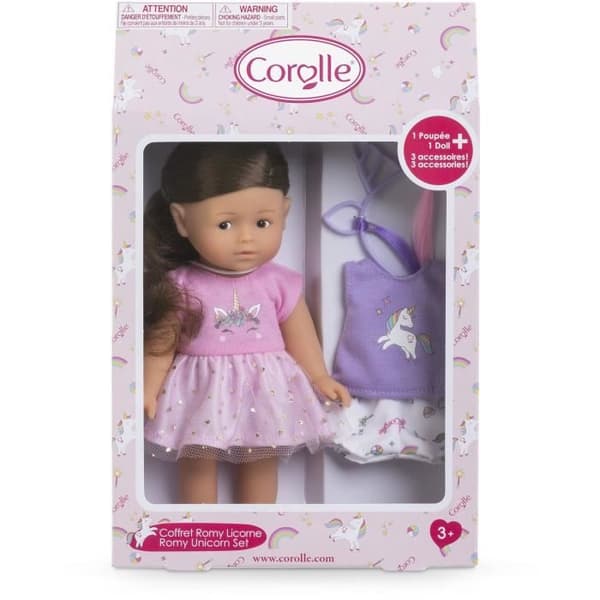 Minidocka - COROLLE - Romy Enhörning - 20 cm - vaniljdoft - redo att erbjudas