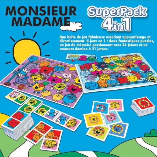 Educa Superpack Monsieur Madame - Uppsättning av 2 utbildningsspel