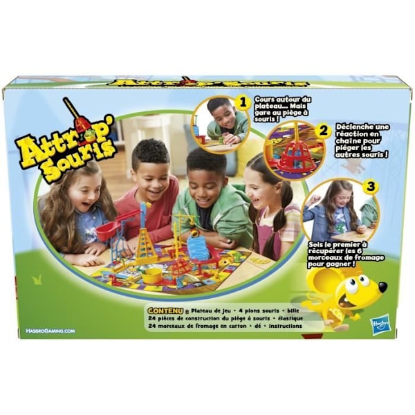 Mouse Catch, brädspel för barn, brädspel för 6 åringar, Hasbro Gaming