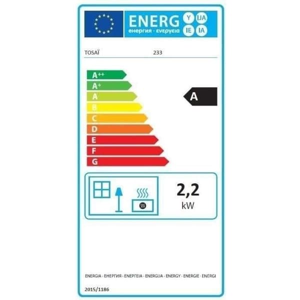 TOSAi 233 2200 W wick oljekamin