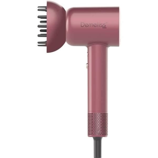 Hårtork - DEMELISS - ULTIMATE DRYER SET - Magnetisk diffusor - 1600 W - Cherry Chérie