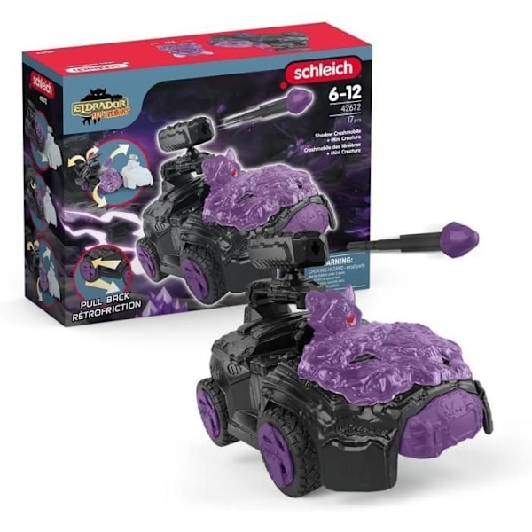 SCHLEICH- Dark Crashmobile with Mini Creature- 42672- Eldrador Mini Creatures Range