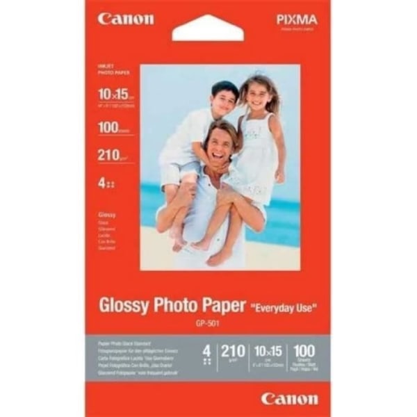 Canon GP-501 Glansigt fotopapper - 210g - 100 ark - 10x15cm