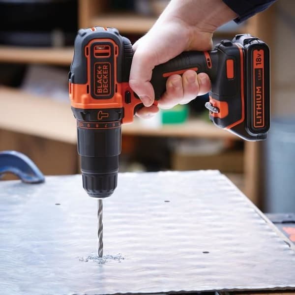 Sladdlös borrhammare - BLACK & DECKER - BDCHD18S32-QW - 18 V - 1 batteri 1,5 Ah