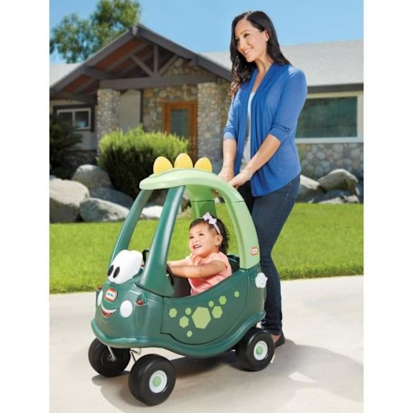 Little Tikes - Mysig Coupe Dino - Bil för barn - Funktionella dörrar - 4 hjul - Golv som ska tas bort & 1 horn - 18 månader