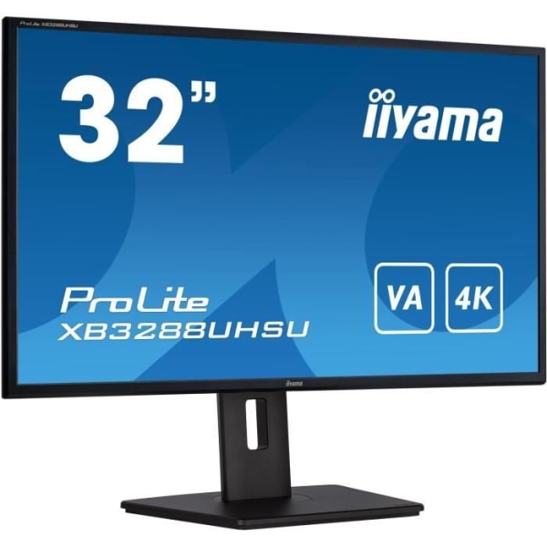 PC-skärm - IIYAMA - XB3288UHSU-B5 - 32 VA LED 4K 3840 x 2160 - 3ms - 60Hz - 2 x HDMI 1 x DP