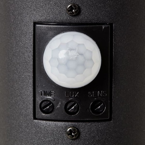 BRILLIANT - DODY Utomhuspollare - sensor ingår - svart färg - metall/plast E27 LED 1x10W