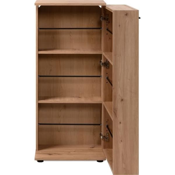 Satos Skoskåp - Artisan Oak - 100 x 110 x 34 cm - Kapacitet 12 par
