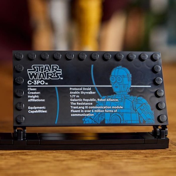 LEGO Star Wars 75398 C-3PO - Byggbar droidminifigur - modellsats för vuxna
