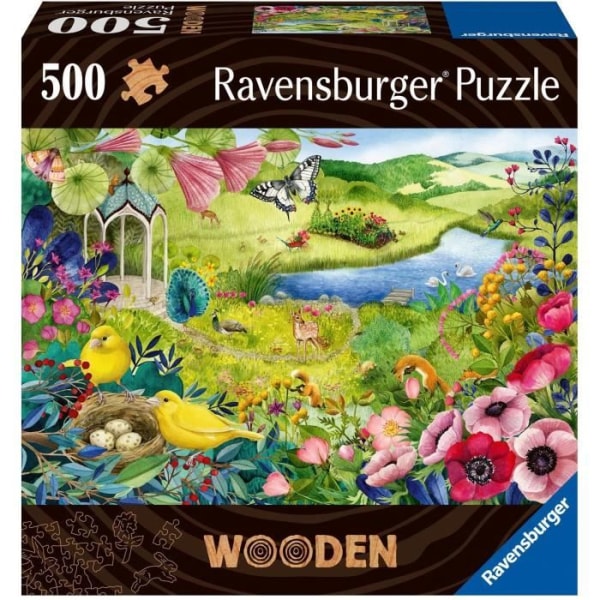 Träpussel - Rektangulärt - 500 st - Nature Garden - Vuxen - 00017513