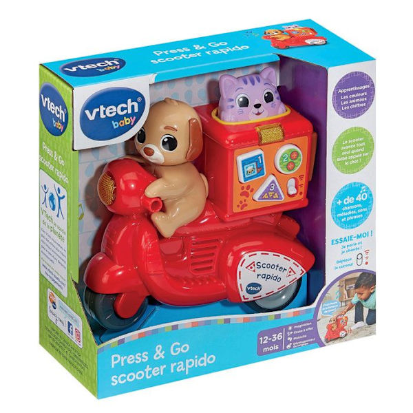 VTECH BABY - TRYCK & GO SCOOTER RAPIDO - Röd