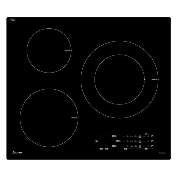 SAUTER SPI6300 - Induktionshäll - 3 zoner - 7200 W - L 60 x D 52 cm - Glasbeläggning - Svart