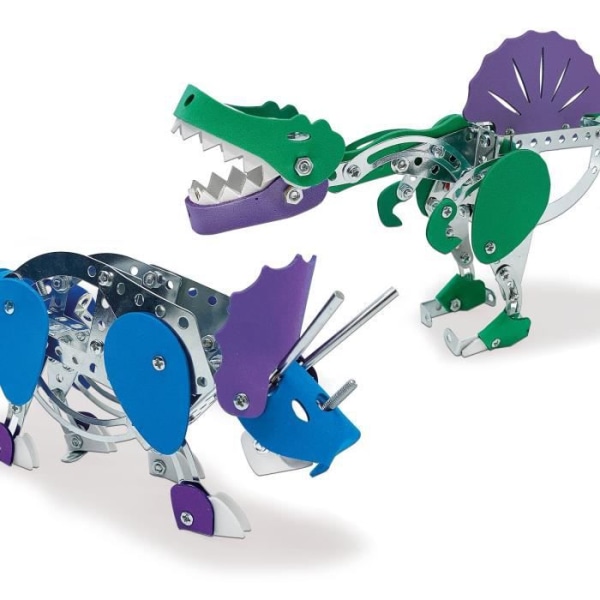 Metall Dinosaurs Construction Kit - Triceratops och Spinosaurus