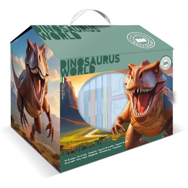 JURASSIC WORLD Box set med frimärken att rita